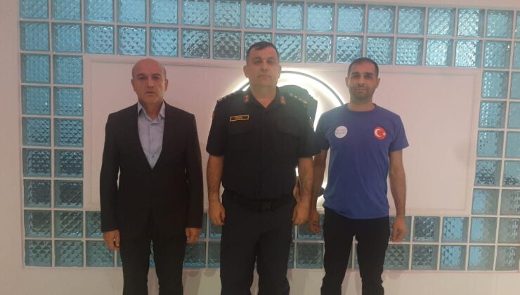 Jandarma komutanı Ermiş’e ziyaret