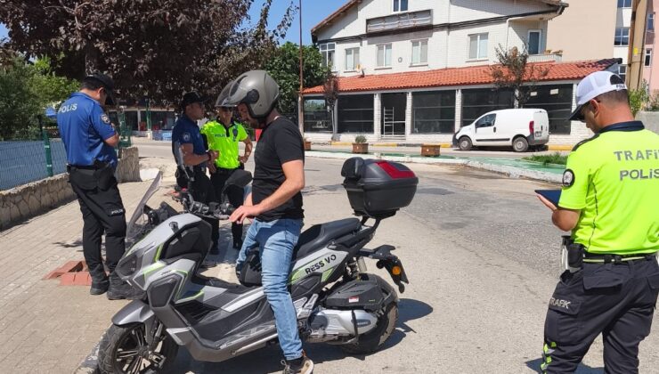 Motosikletler denetlendi