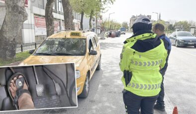 Şort ve terlik giyen şoförler yandı