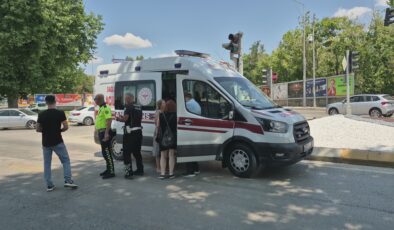 Bisikletli çocuk yaralandı