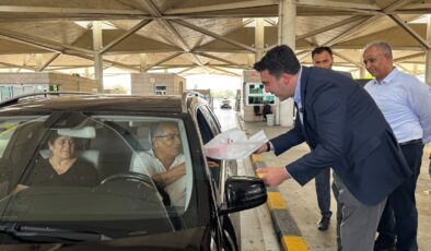 Gurbetçiler Türk bayrağı ile karşılandı