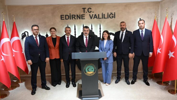 Bakan Tekin Edirne’de