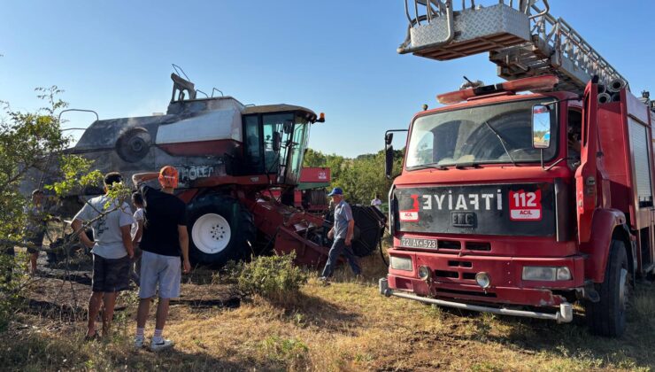 Biçerdöverdeki yangın ormana sıçradı