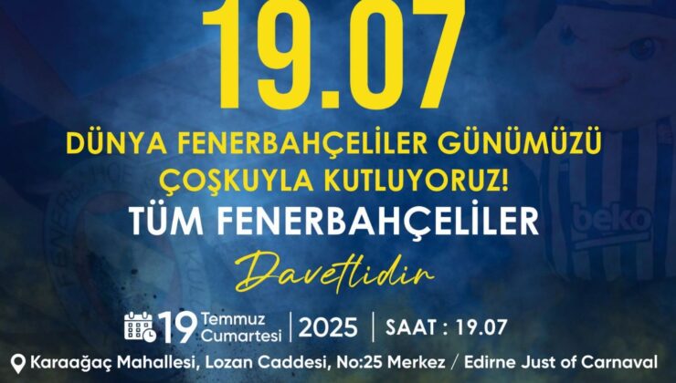 Dünya Fenerbahçeliler Günü kutlanacak