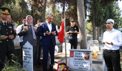 Şehit kabirleri ziyaret edildi