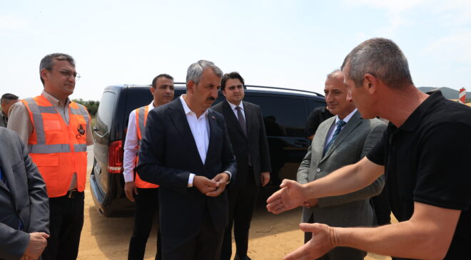 Keşan-Enez yolunda çalışmalar hızlandı