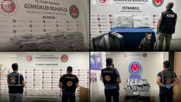 Üç gümrükte 1,2 ton uyuşturucu ele geçirildi