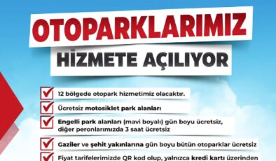 Ücretsiz otopark dönemi bitiyor