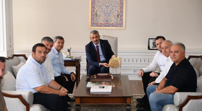 Çeltikçilerden Vali Sezer’e teşekkür
