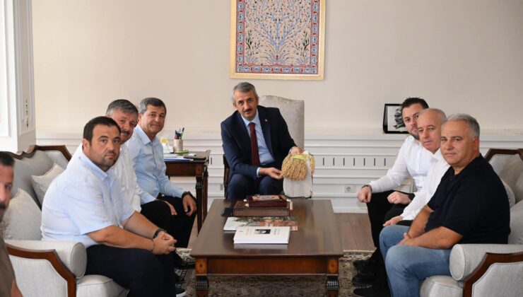 Çeltikçilerden Vali Sezer’e teşekkür