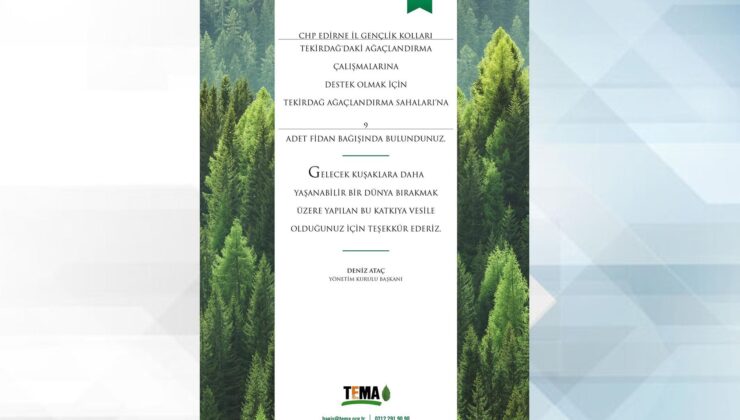 CHP’li gençlerden anlamlı bağış