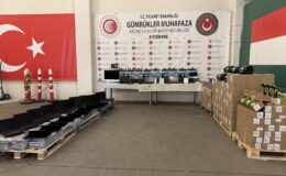 Kaçak eşyalar sınırda takıldı