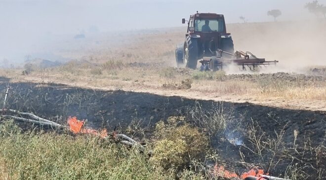 İpsala’da korkutan yangın