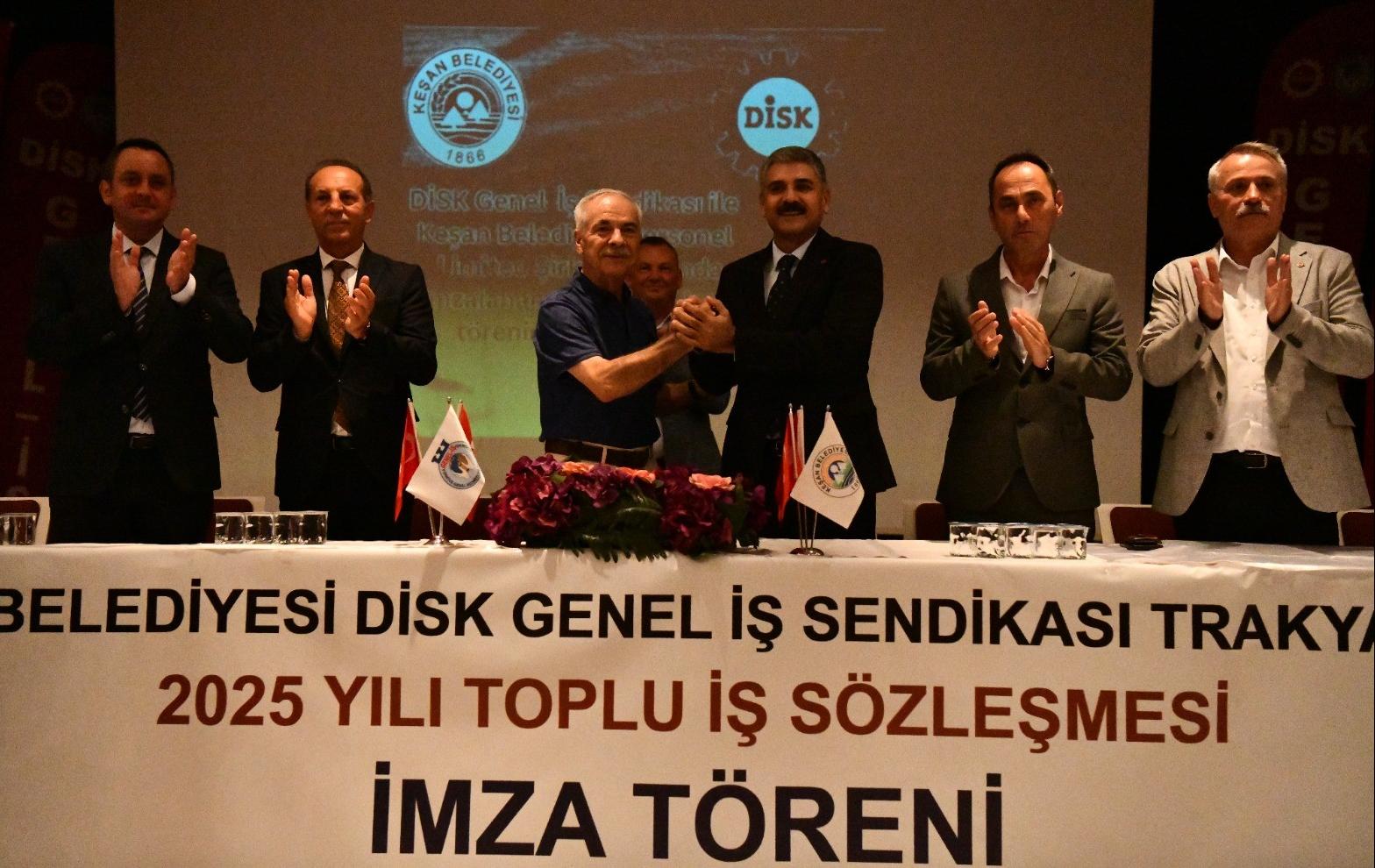 Keşan Belediyesi’nde toplu sözleşme