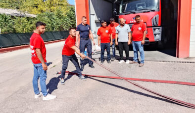 Belediyeden uygulamalı yangın eğitimi