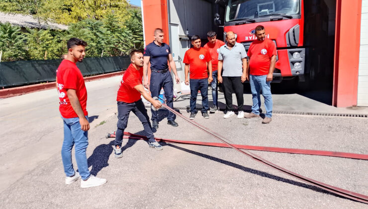 Belediyeden uygulamalı yangın eğitimi