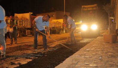 Belediyeden gece mesaisi
