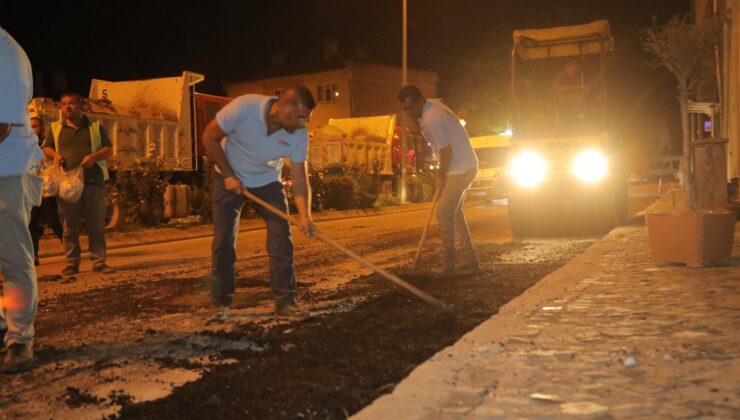 Belediyeden gece mesaisi