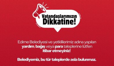 Belediyeden “dolandırıcılık” uyarısı