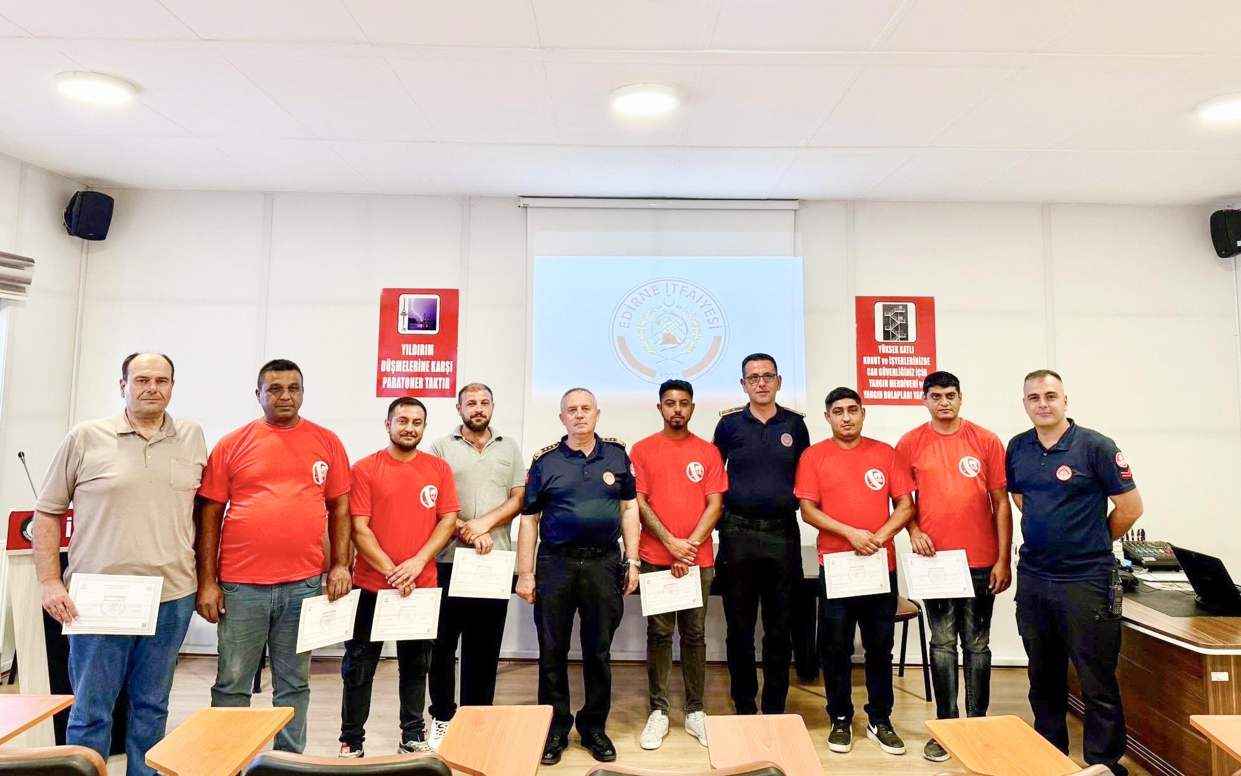 Belediyeden uygulamalı yangın eğitimi