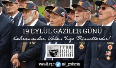 ‘Gazilerimizi saygı ve minnet ile anıyoruz’
