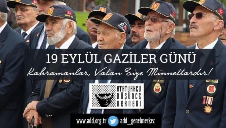 ‘Gazilerimizi saygı ve minnet ile anıyoruz’