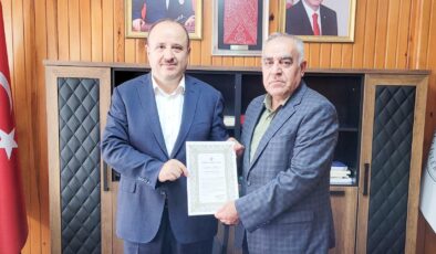 Edirne Müftülüğüne teşekkür belgesi