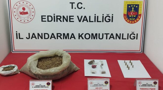 Evde uyuşturucu ele geçirildi