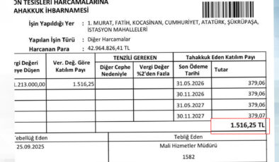 Vatandaşa ihbarname şoku!