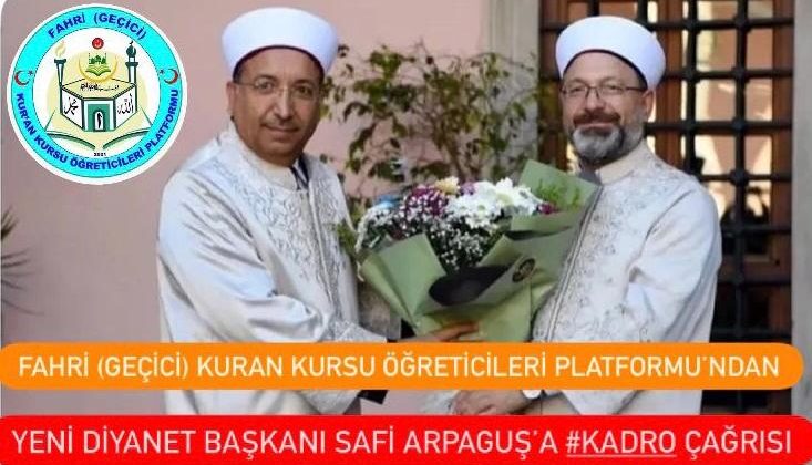 Kuran kursu öğreticileri kadro istedi