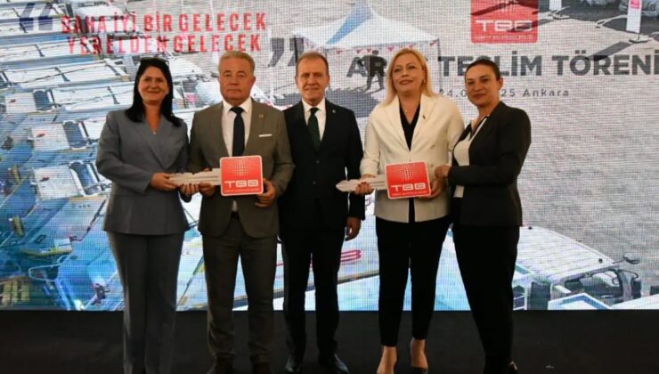 TBB’den Yeni Karpuzlu’ya itfaiye aracı