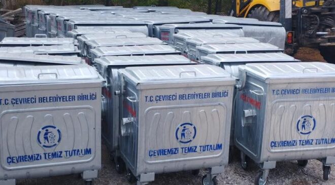 Lalapaşa’ya yeni çöp konteyneri