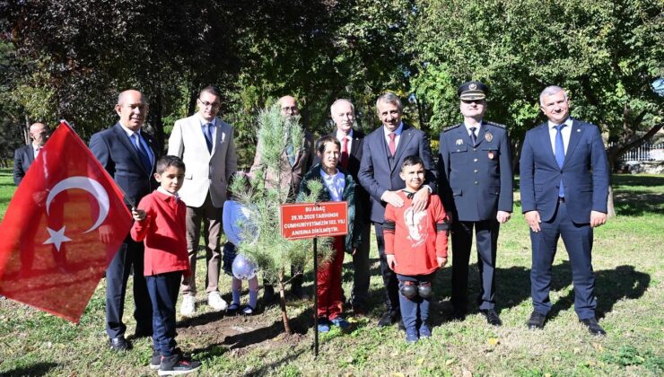 102. yıl fidanı dikildi