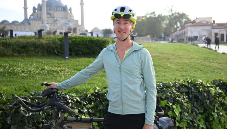 Edinburgh’dan Edirne’ye pedalladı