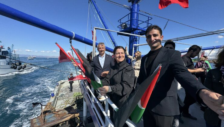 Enez’den Küresel Sumud Filosu’na selamlama