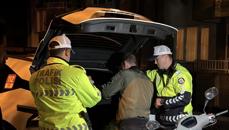 Motosiklet sürücüsü alkollü çıktı!