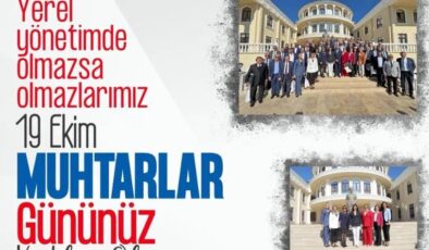 ‘Muhtarlarımızla omuz omuza çalışıyoruz’