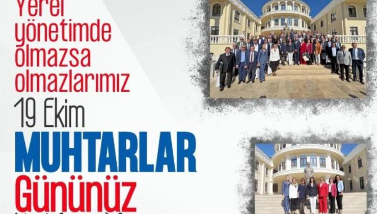 ‘Muhtarlarımızla omuz omuza çalışıyoruz’
