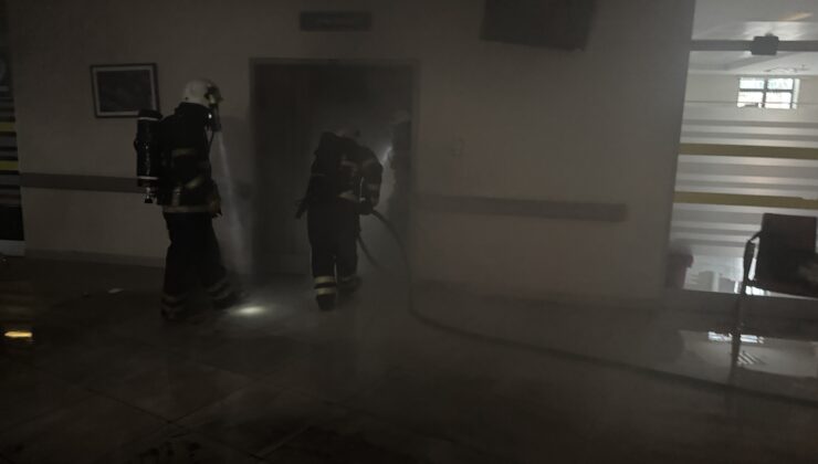 1. Murat Devlet Hastanesinde yangın