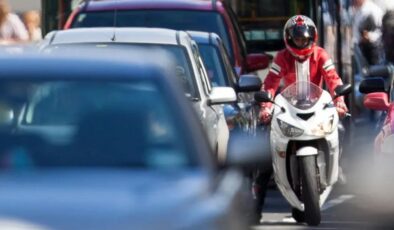 Her 4 araçtan biri motosiklet
