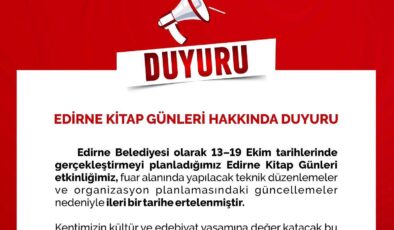 Kitap günleri ertelendi