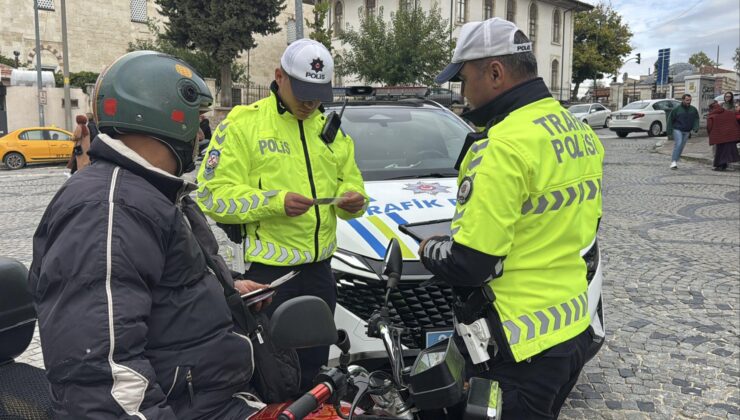 Motosiklet sürücülerine denetim