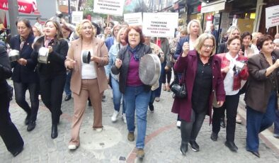 Kadınlardan boş tencere eylemi