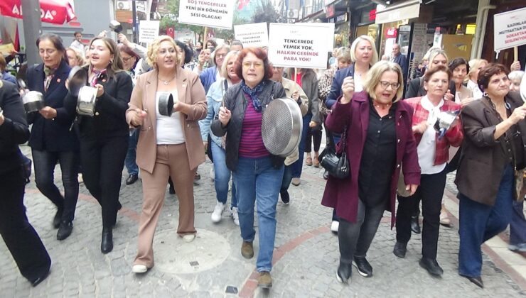 Kadınlardan boş tencere eylemi