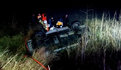 Otomobildeki 4 kişi yaralandı