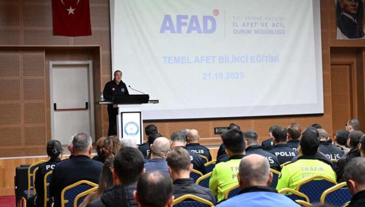 Polislere afet eğitimi