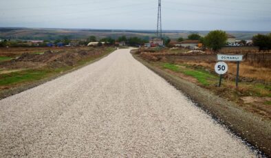 Söğütlüdere ile Osmanlı arası asfaltlandı