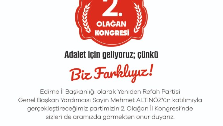 YRP Kongresi 12 Ekim’de