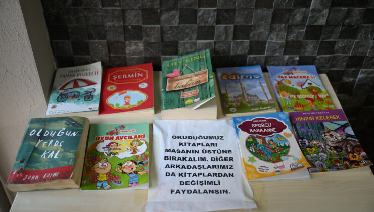 Atıklar kitaplığa dönüştü