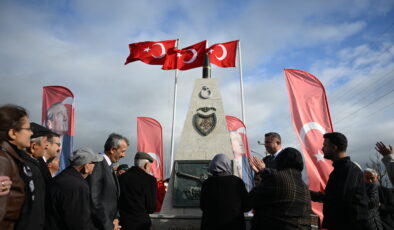 Üç Şehitler Anıtı törenle açıldı